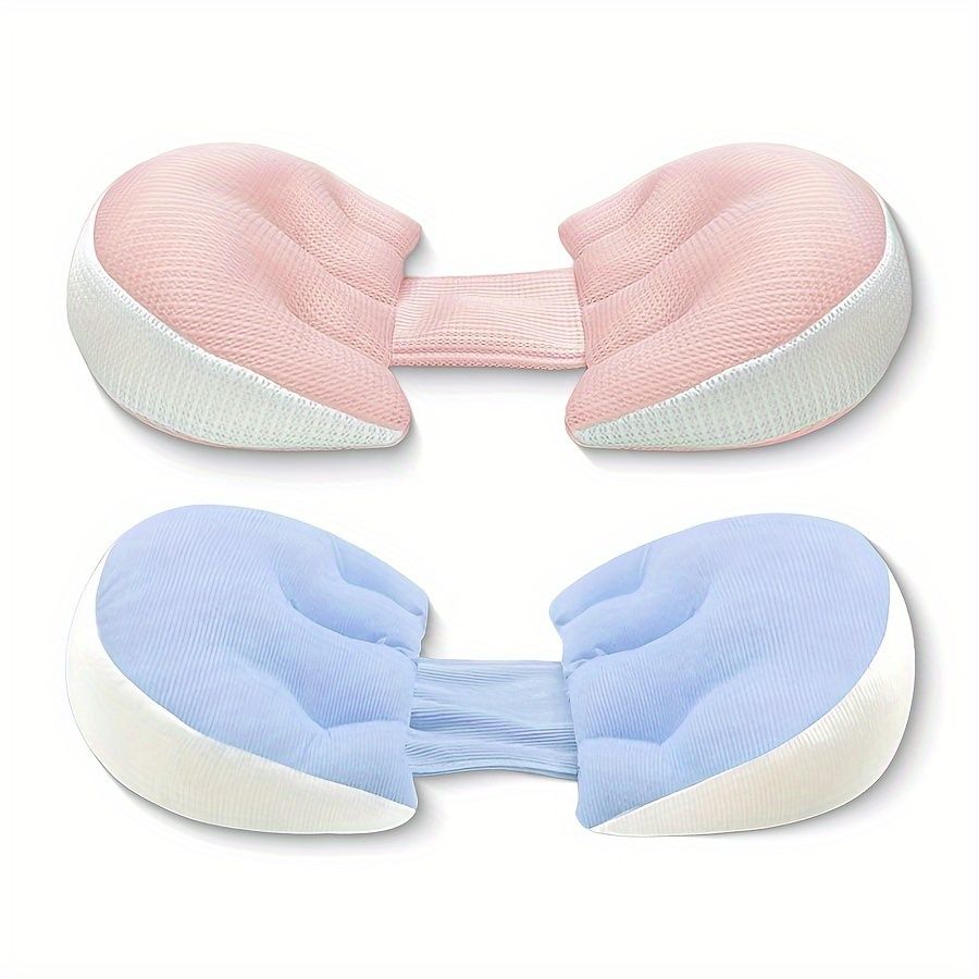 Adjustable U-Shaped Maternity Pillow - Medium Soft Polyester Fiber With Back, Lumbar & Belly Support - Multifunctional Pregnancy Sleeping Aid Cushion_voghion.com