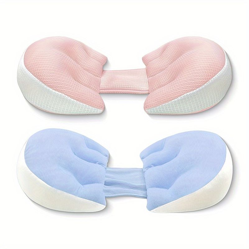 Cuscino per maternità regolabile a forma di U - Fibra di poliestere mediamente morbida con supporto per schiena, lombare e pancia - Cuscino multifunzionale per dormire in gravidanza_voghion.com