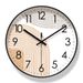 Yipula 6633 Reloj de pared nórdico simple de cuarzo para sala de estar, silencioso y con barrido de segundos._voghion.com