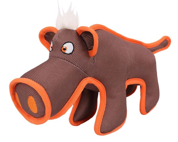 Pet Life Animal Dura-Chew Reinforce Stitched Durable Water Resistant Plush Chew Tugging Dog Toy_voghion.com