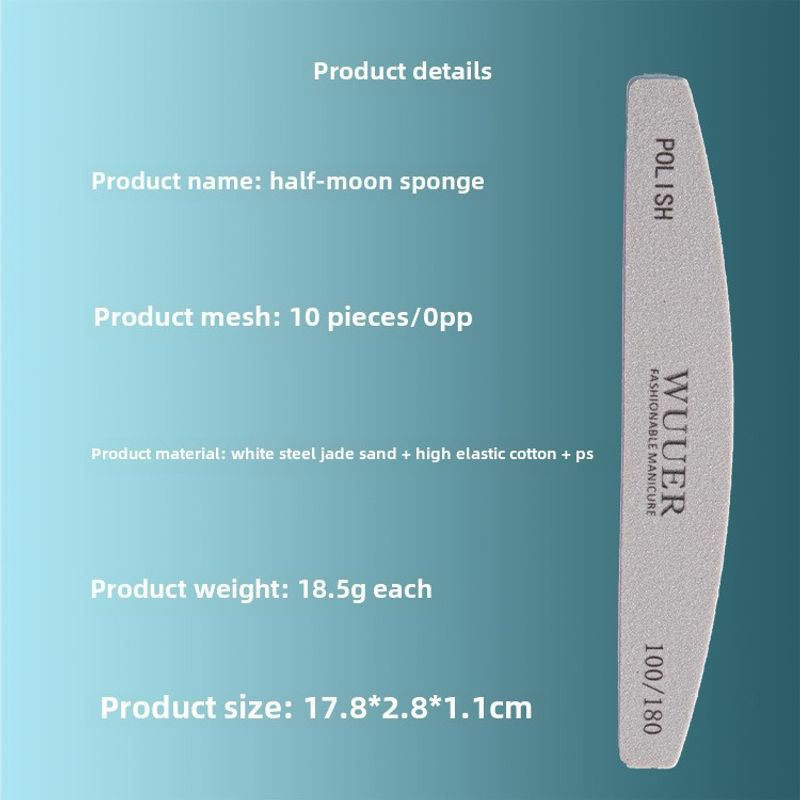 High Elasticity Double-sided Nail Sponge for Professionals_voghion.com