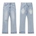 Abbigliamento maschile di nicchia, marchio alla moda, stile lavato, vecchi jeans larghi da uomo, jeans Cleanfit_voghion.com