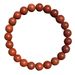 TK Natural Red Jasper Bracelet – 8mm A-Grade Plain Ring Beaded Jewelry, Wholesale Healing Stone Unisex_voghion.com