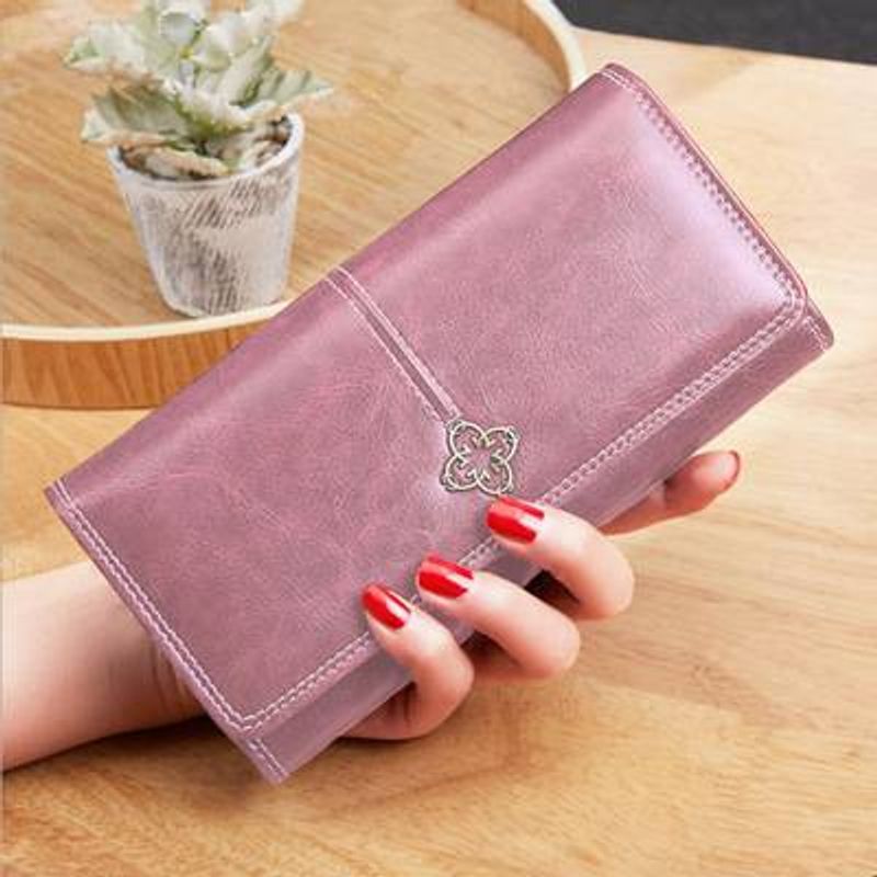 Hot wallet sieviešu garš retro rāvējslēdzējs lielas ietilpības rokas soma Jauna mobilā telefona soma funkciju karšu soma maku_voghion.com