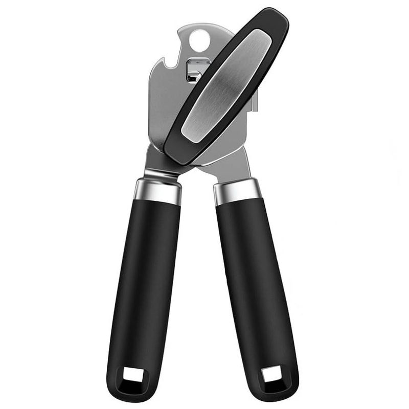 Can Opener Manual & Bottle Opener, Smooth Edge Manual Can Openers With Strong Magnet, Heavy Duty Stainless Steel Handheld Can Openers_voghion.com