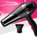 750W Compact Hair Dryer With Dual Nozzles (Concentrator & Diffuser) - Lightweight Travel Blow Dryer For Home & Hotels, 2 Heat/Cool Settings_voghion.com