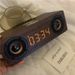 Retro Bluetooth Audio Multi-Function Wireless Rechargeable Alarm Clock Screen Display High Quality Gift Wooden Card_voghion.com