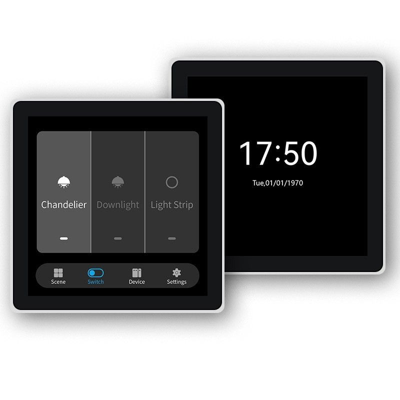 Interruttore a pannello touch intelligente (4 canali) - Telecomando ZigBee, nessun cavo neutro richiesto, modalità scena e funzione timer_voghion.com