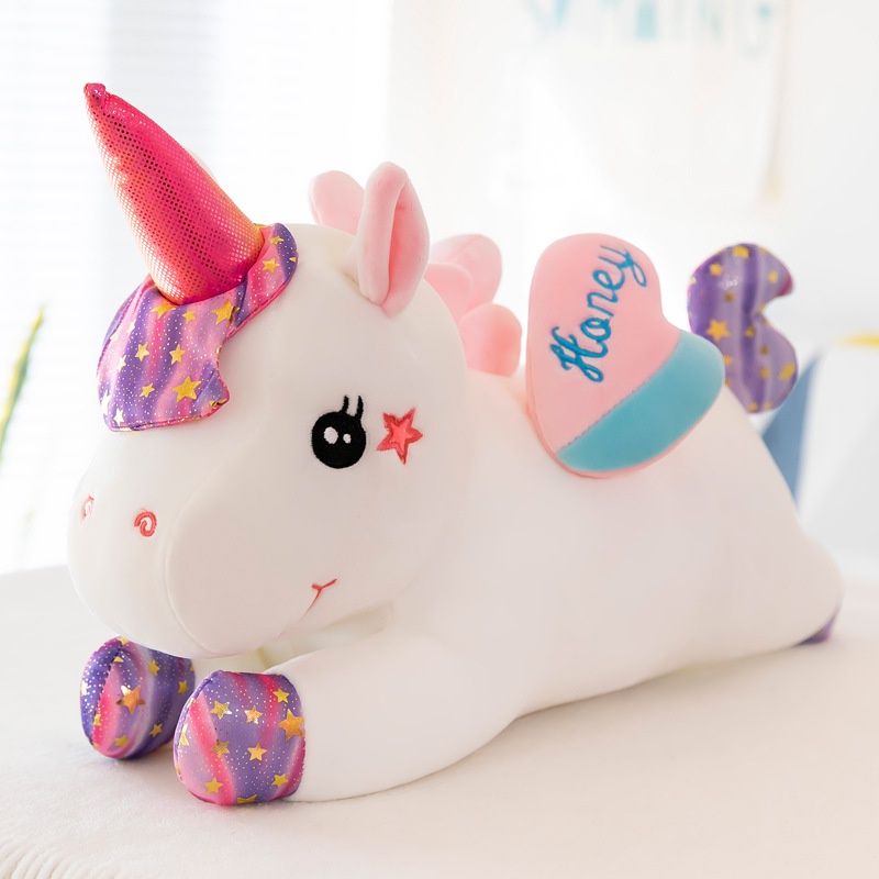 Zacht, groot en luxe Galaxy Unicorn knuffelbedkussen voor kinderen en meisjes_voghion.com