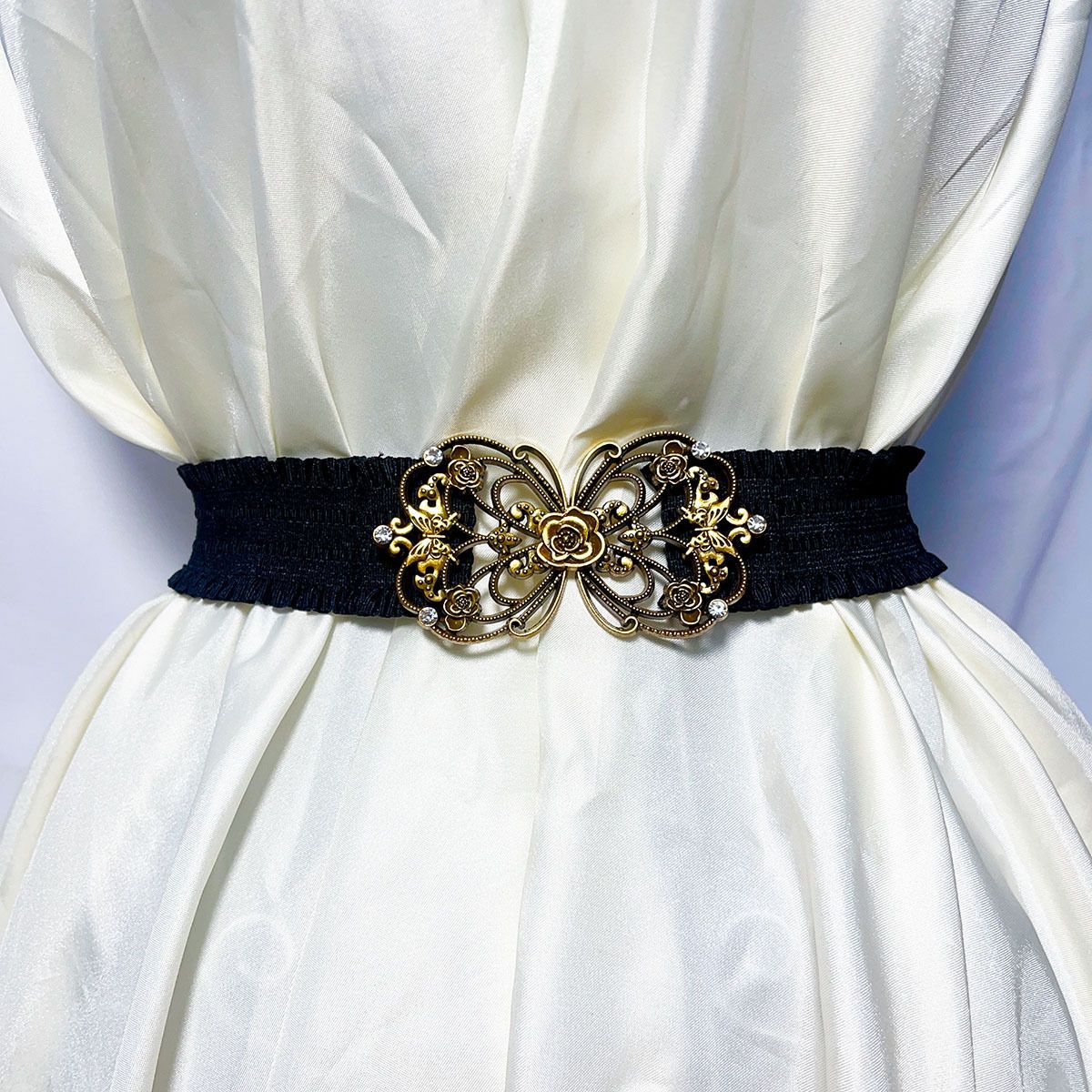 Women's Elastic Waistband Stretch Waist Cincher_voghion.com