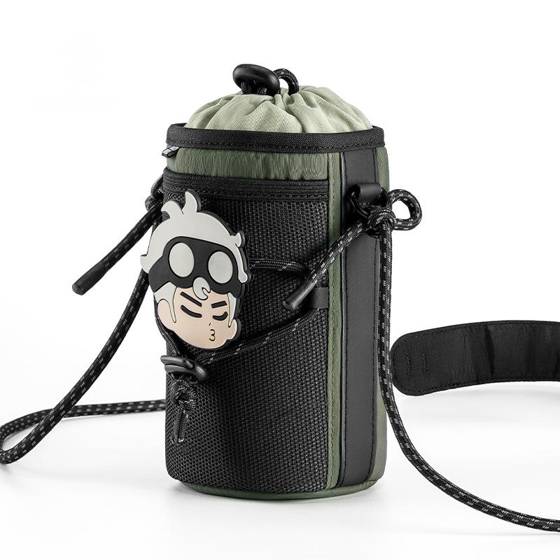 Bicycle kettle water cup, front handlebar, hanging folding bike, road bike bag, drawstring harness_voghion.com