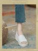 Scarpe slip-on classiche con tacco a zeppa e suola spessa in stile coreano_voghion.com