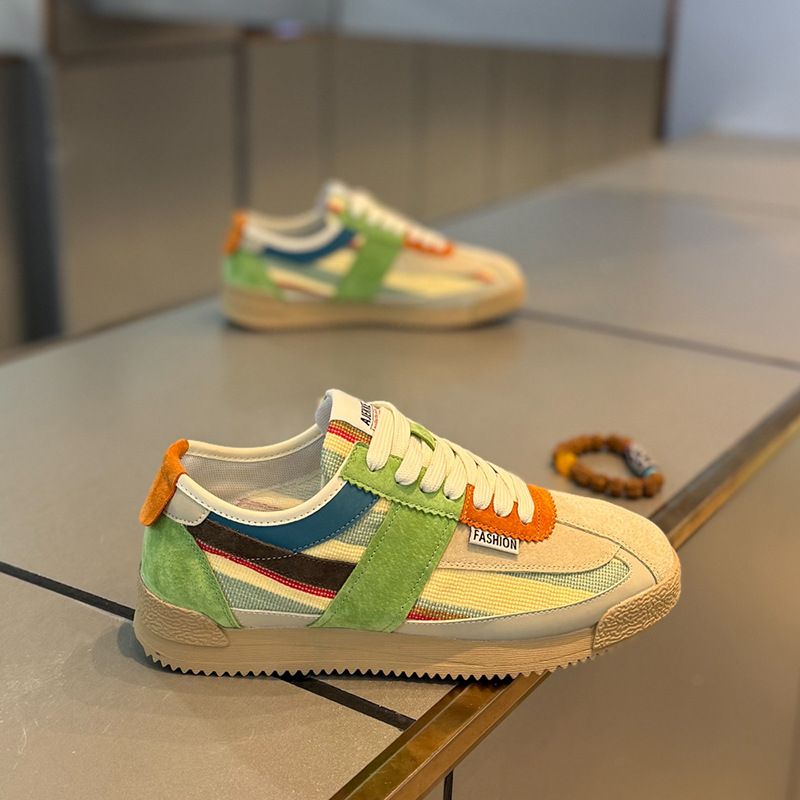 Sommer Atmungsaktive Herren Casual Vielseitig Täglich Agan Mode High-End-Sinn Internet-Promi Gleicher Stil Farbblockierung_voghion.com