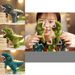 Portachiavi di peluche Trex, adorabile, morbido e coccoloso, giocattolo a forma di dinosauro, perfetto per la borsa._voghion.com
