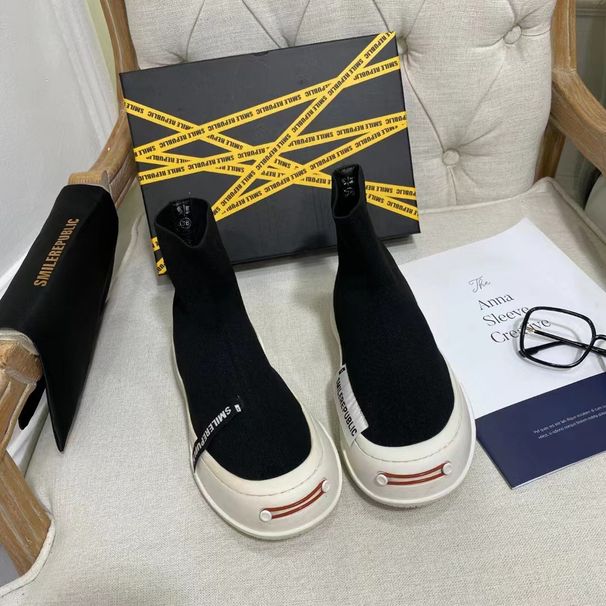 Tan Jiancis offene Smile-Socken im gleichen Stil, hohe Damenschuhe, atmungsaktive elastische Sommersocken, dicke Sohlen, höhenvergrößernde Plateauschuhe_voghion.com