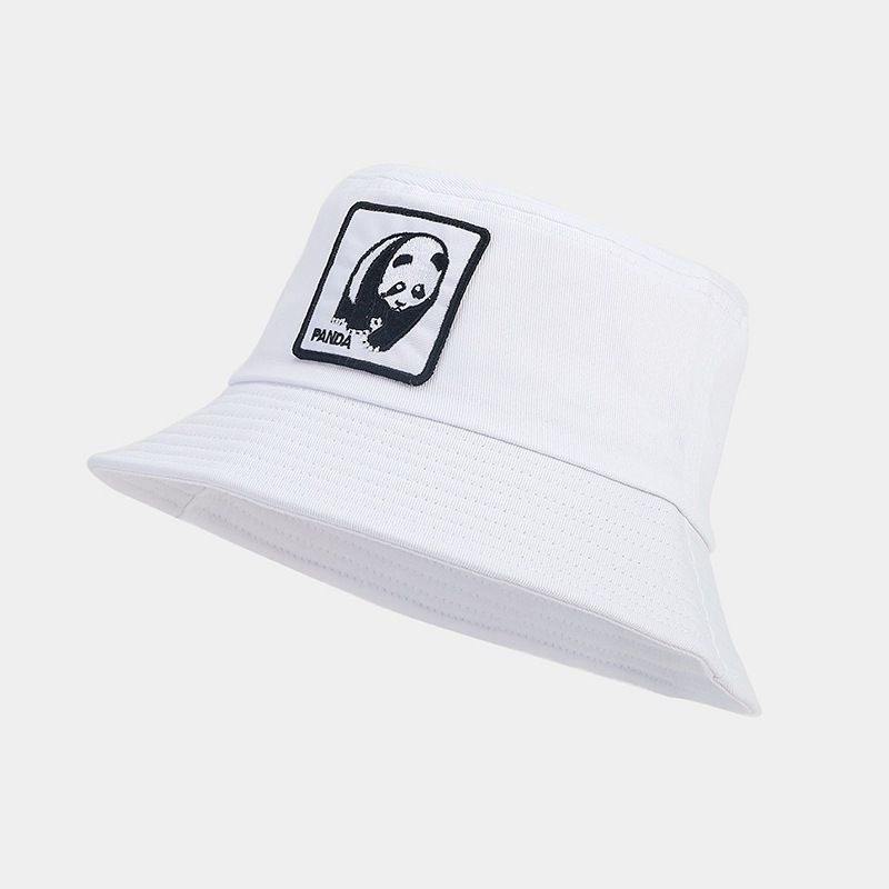 Cappello nero nuovo cappello da pescatore standard per animali quattro stagioni cotone versatile moda protezione solare cappello da bacino_voghion.com