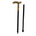 Golden Bear Handle Single Joint Fashion Decorative Vampire Cospaly Party Walking Cane Halloween Crosier 93cm_voghion.com