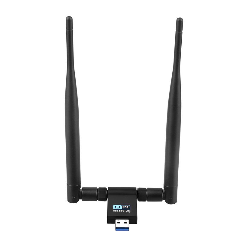 Προσαρμογέας πομπού δέκτη WiFi κάρτας ασύρματου δικτύου USB διπλής ζώνης Xinweiqing 1200 Mbps_voghion.com