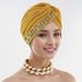 Muslim Hat Women's Stretch Linen Breathable And Comfortable Side Stick Drill Headscarf Cap_voghion.com