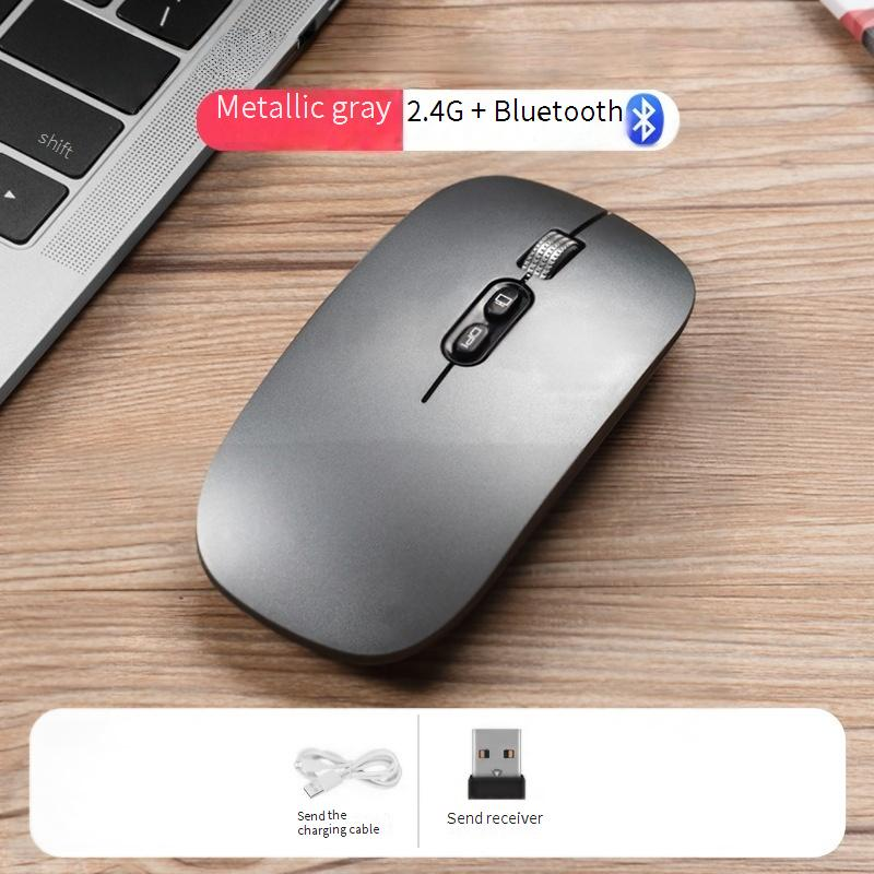 Wireless Silent Bluetooth Mouse For Laptop & Desktop, 1600DPI, 3 Adjustable DPI Levels, Ergonomic Design (White/Pink/Black/Silver/Gray/Rose Gold)​_voghion.com