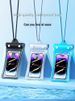 Mobile Phone Waterproof Bag Can Float Touch Screen With Airbag Swimming Rafting Tri-fold Sealed Diving Cover To Take Pictures_voghion.com