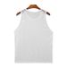2025 Summer Men's Sports Solid Color Mesh Top Lightweight Sleeveless Slim Sexy See-through Vest_voghion.com