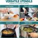 Set da cucina in silicone da 7 pezzi: spatola, cucchiaio e cucchiaio per pasta_voghion.com