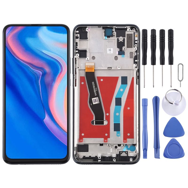 Für Honor 9X Global LCD-Bildschirm und Digitizer, komplette Baugruppe mit Rahmen (schwarz)_voghion.com