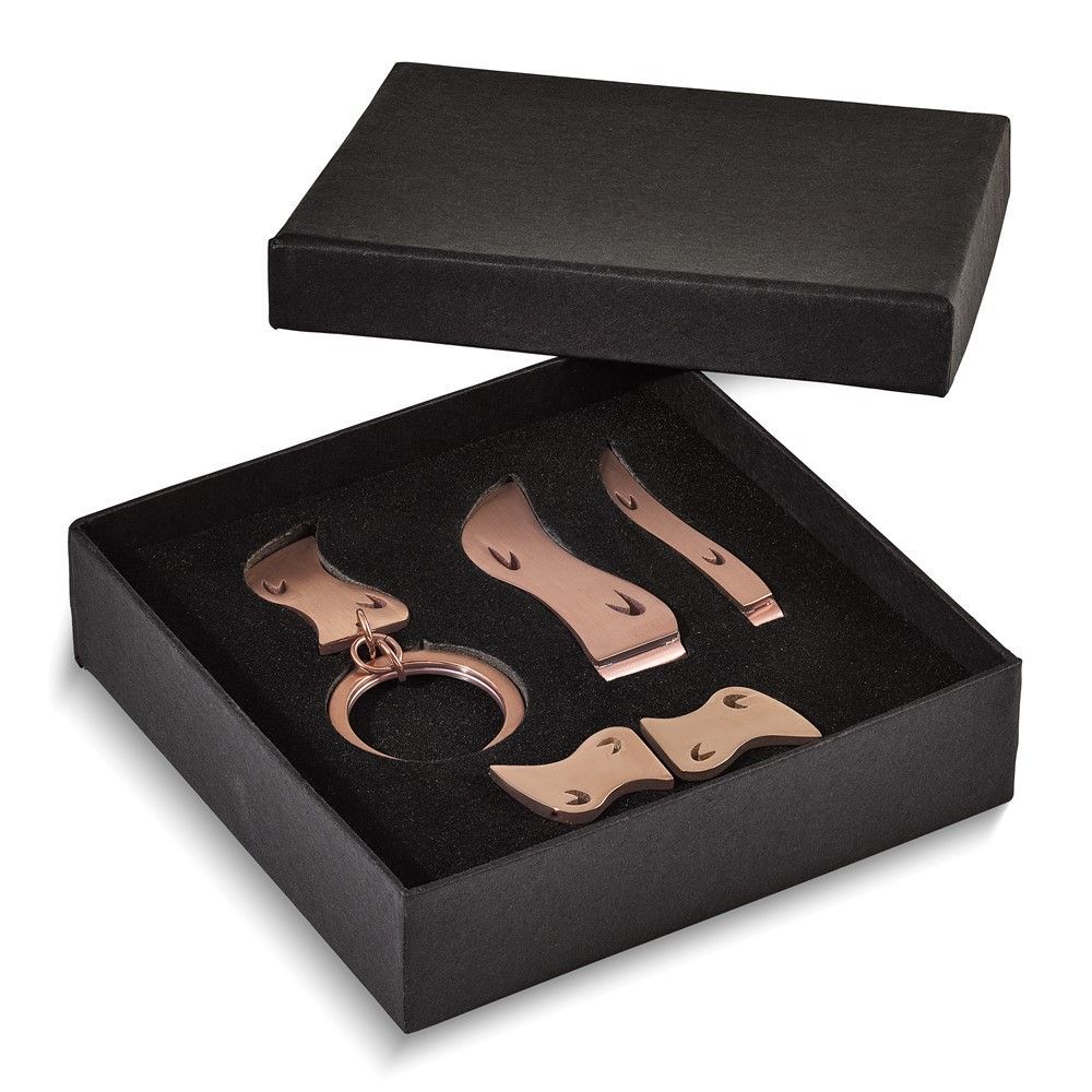 Stainless Steel Chocolate IP-plated 4-piece Boxed Set_voghion.com