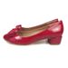 High Version Bowknot Single For Women 2025 New Style Feijia Genuine Leather Red Chunky Heel Shallow Mouth Round Toe_voghion.com