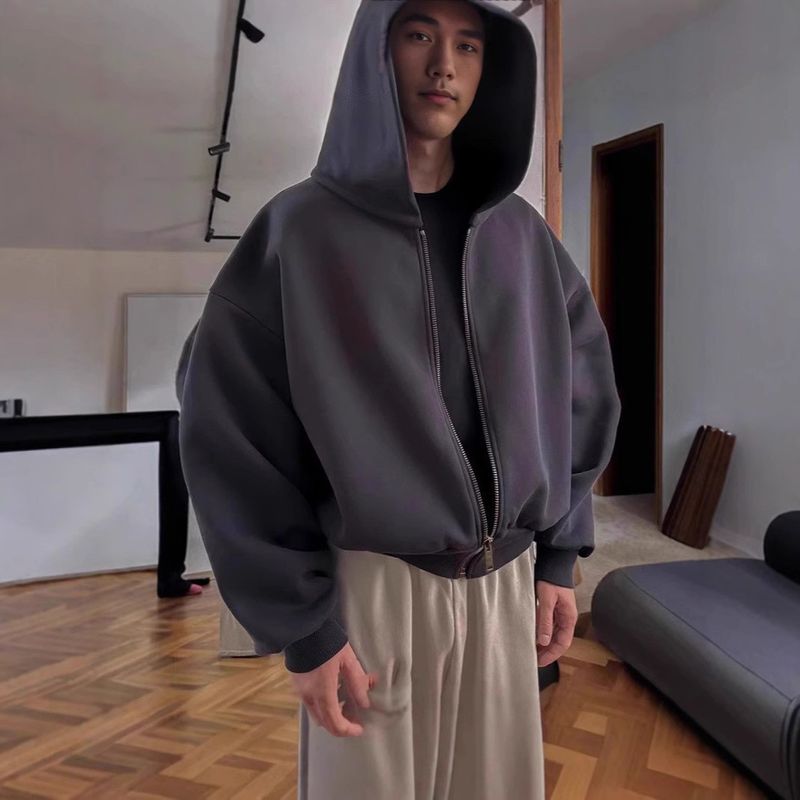 ​​"Trendy Zip-Up Hoodie With Streetwear Style - Premium Polyester Fabric, Custom Colors, S-2XL (Unisex, Oversized Fit, 3D Print Design)"​​_voghion.com