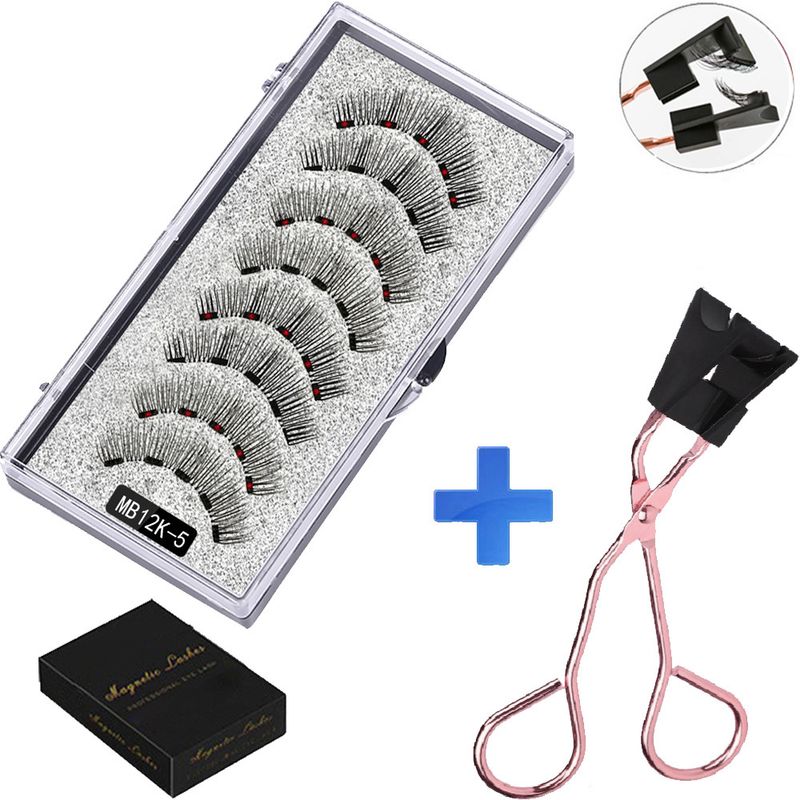 Falsche Wimpern, kleberfreie magnetische Wimpern, zwei Paar weiche, simulierte magnetische Wimpern, dick, Direktverkauf ab Werk_voghion.com