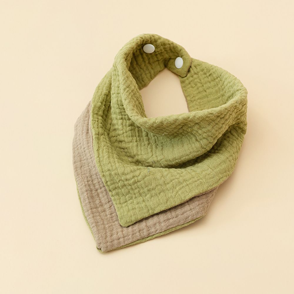 Véier Schicht Kotteng Gaze A Typ Latzchen Baby Multifunktionell Quadrat Handdicher Bedruckt Faarfpassend Baby Dräieck Handduch Wanddicht Latzchen_voghion.com