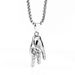 Collana in titanio da uomo, versatile, in acciaio inossidabile, con ciondolo da donna, stile Punk Hip-Hop Rock OK Gesture Casting_voghion.com