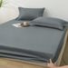 Premium Washed Cotton Fitted Sheet Set - 360° Full Elastic Protection, Breathable & Soft Bedding Cover For Mattress (Multiple Sizes & Colors)_voghion.com
