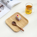 Vassoio rettangolare per tazza da tè BBQ, marinata, snack, gnocchi, bistecca, spesso 2,0 cm, in bambù Nan_voghion.com