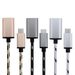 Music Festival Grid gewebt Typ-C Android Micro OTG Daten Aluminium Metall USB2.0 Telefon Adapterkabel_voghion.com