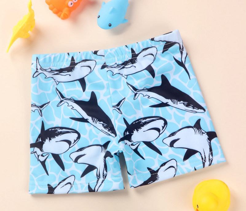 Mother&Kids Boys' swim shorts shark print_voghion.com