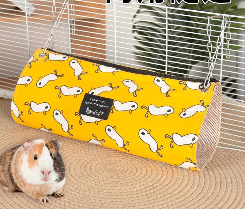 Hamster Hammock Tunnel Bed Ferret Guinea Pig Cage Accessories House Hideouts Cave Sugar Glider Squirrel Small Animal_voghion.com