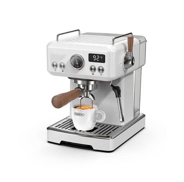 PSH10PLUS-WH-EU 1350W Halbautomatische Kaffeemaschine, 20Bar Pumpendruck, Pulverhammer, 58mm Temperaturregler, beweglicher Filter, Kalt-/Heißkonzentrat_voghion.com