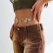 Minimalist Geometric Versatile Bod Punk Stle Splicing, Single-laer Hollowed Out Butterfl Waist Chain, Women's_voghion.com