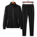 Middle-aged Pure Cotton Sports Suit Men's Spring And Breathable Long-sleeve Running Dad's Autumn Casual Jacket_voghion.com
