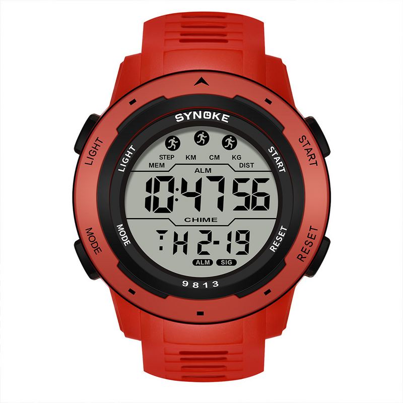 SYNOKE new product upgraded version swimming waterproof men's outdoor sports electronic watch large screen luminous cool fashion _voghion.com