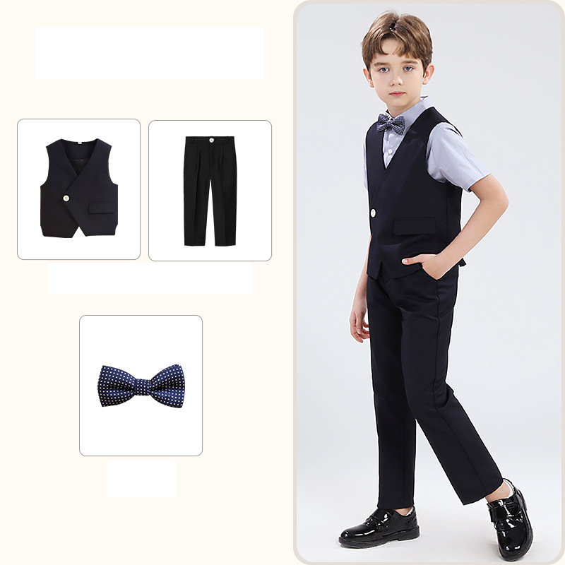 Mutter & Kinder Anzüge Frühling und Sommer Overalls Weste Anzüge Jungen Host Klavier Blumenmädchen Anzüge Schüler Kindertag Chor Kleid_voghion.com