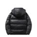 Black Gold Short Hooded Couple Style Coat Glossy Thickened Warm Cotton Clothing Outdoor Puffer Jacket_voghion.com