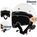 Vintage Motorcycle Helmet For Women & Men – 3/4 ABS Safety Helmet With Bluetooth, UV-Protective Goggles, Retro Design – 3C Certified_voghion.com