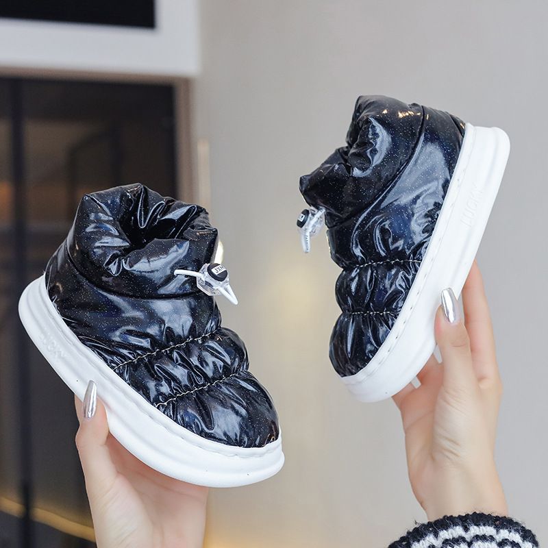 Winter New Children S Snow Boots Plus Velvet Thickened Upper Waterproof Boys And Girls Snow Boots Boys Boots_voghion.com