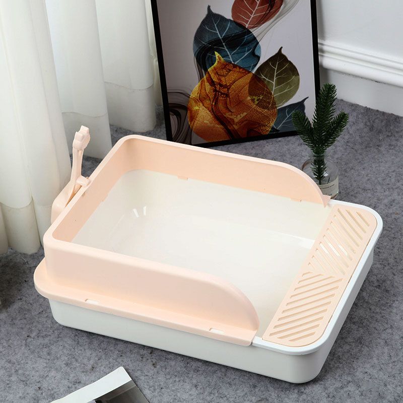 Semi enclosed extra anti splash toilet, supplies, basin, super large cat litter basin_voghion.com