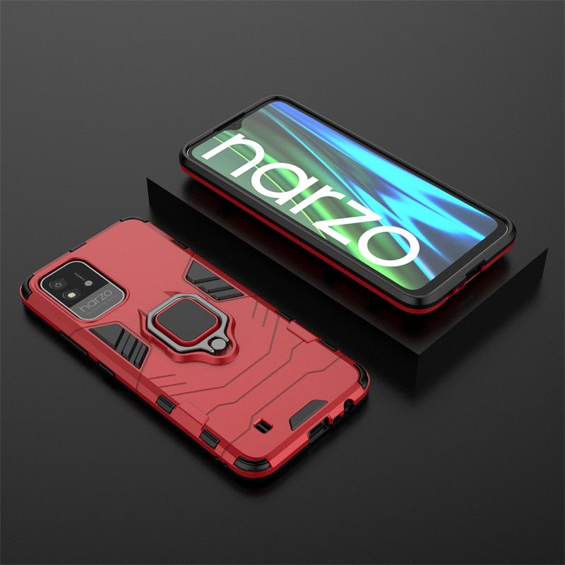 Per Realme Narzo 50i Custodia Narzo 50A 50i 30 5G Cover Antiurto Silicone Supporto PC Protettivo Telefono_voghion.com