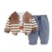 and Autumn Coat Button Little Bear 2025 Children's Spring New Cartoon Jacket 3-Piece Set_voghion.com